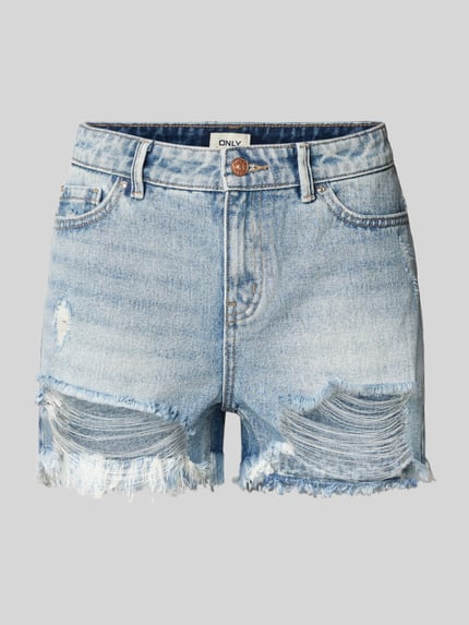 ONLY Regular Fit Jeansshorts aus reiner Baumwolle Modell 'PACY' Hellblau 2