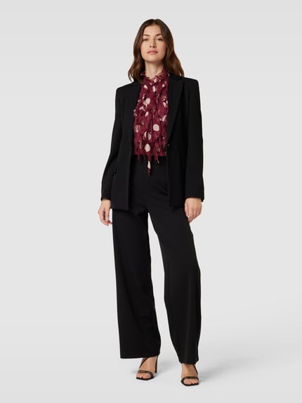 Saint Tropez Blouse met volants, model 'Lilja' Bordeaux - 1