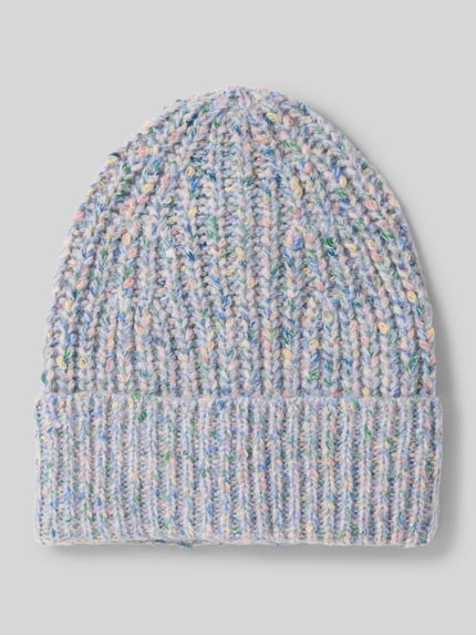 Jake*s Casual Czapka beanie z mankietem Lawendowy 1