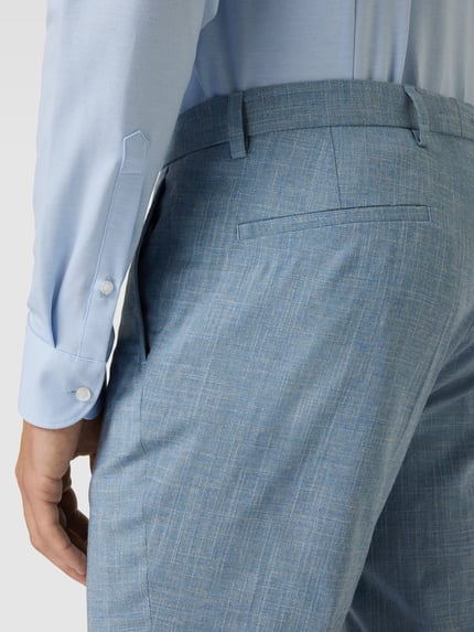 CG – CLUB of GENTS Spodnie do garnituru o kroju slim fit z efektem melanżowym model ‘Paco’ Jasnoniebieski 3