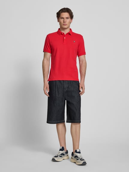 Superdry Regular Fit Poloshirt mit Logo-Stitching Rot 1