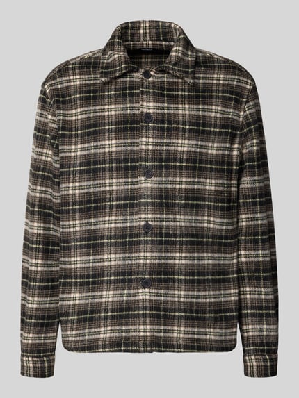 MCNEAL Regular fit overhemdjack met kentkraag Zwart - 2