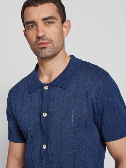 Colours & Sons Regular fit vrijetijdsoverhemd met halflange mouwen Marineblauw - 3