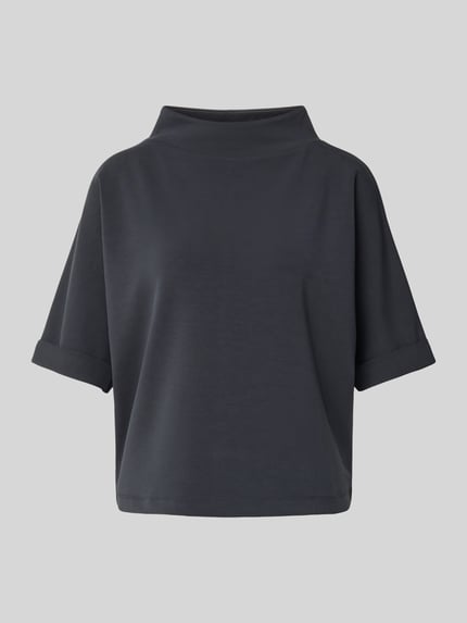 someday. T-Shirt mit V-Ausschnitt Modell 'Uvery' Graphit 2