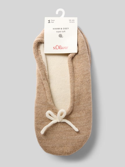 s.Oliver RED LABEL Huisschoenen met wol Beige - 3