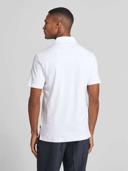 BOSS Poloshirt mit Brand-Schriftzug Weiss 5