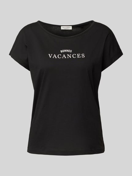 Marc O'Polo Relaxed Fit T-Shirt aus reiner Baumwolle BLACK 2