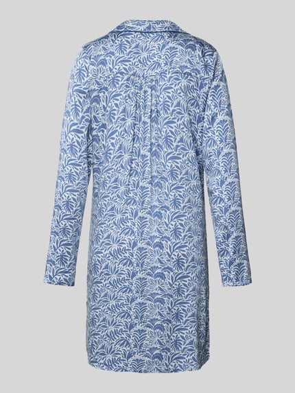 CCDK Copenhagen Relaxed fit nachthemd van viscosemix, model 'Josephine' Blauw - 3