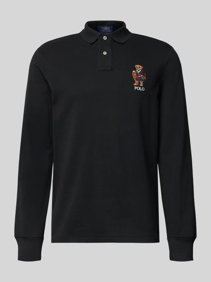Polo Ralph Lauren Classic Fit Poloshirt mit Label-Stitching Black 2