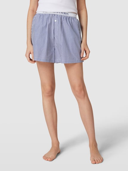 Polo Ralph Lauren Korte pyjamabroek met elastische band met logo Marineblauw - 4