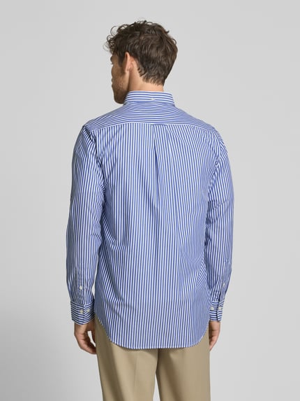 GANT Regular Fit Freizeithemd mit Streifenmuster Modell 'POPLIN' Blau 5