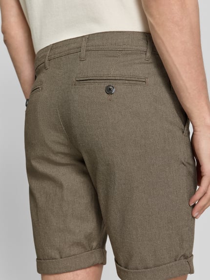 Selected Szorty chino o kroju slim fit z mieszanki bawełny model 'LUTON' Średniobrązowy 3