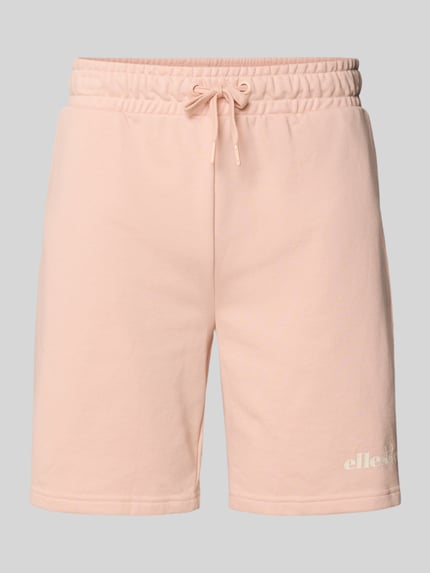 ellesse Regular Fit Sweatshorts mit Label-Print Modell 'MOLLA' Altrosa 2