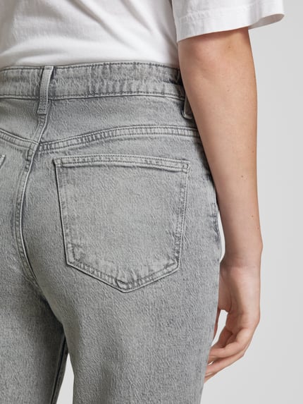 VILA Straight fit jeans in 5-pocketmodel, model 'VIKELLY' Lichtgroen - 3