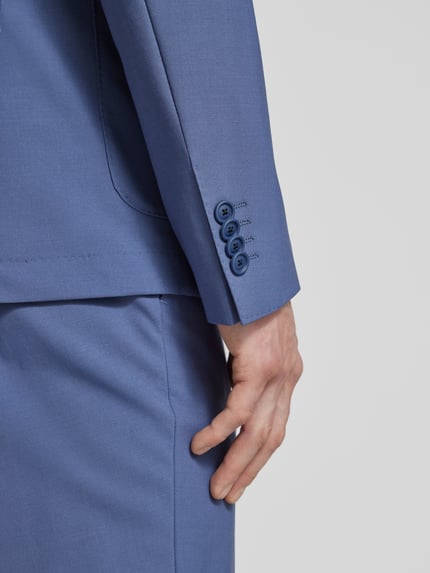 BOSS 2-Knopf-Sakko mit Reverskragen Modell 'Hanry' Blau 3