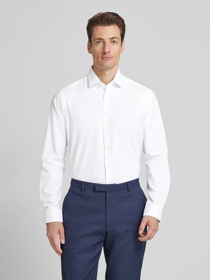 Jake*s Koszula biznesowa o kroju regular fit z dodatkiem streczu  Biały 4