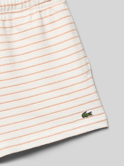 Lacoste Bermuda met labeldetails Ecru - 2