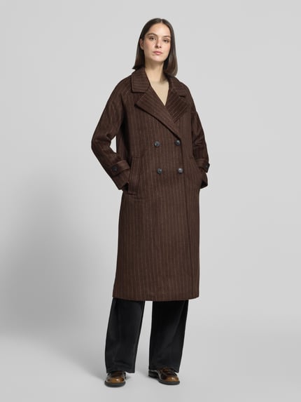 VERO MODA Mantel mit doppelreihiger Knopfleiste Schoko 4