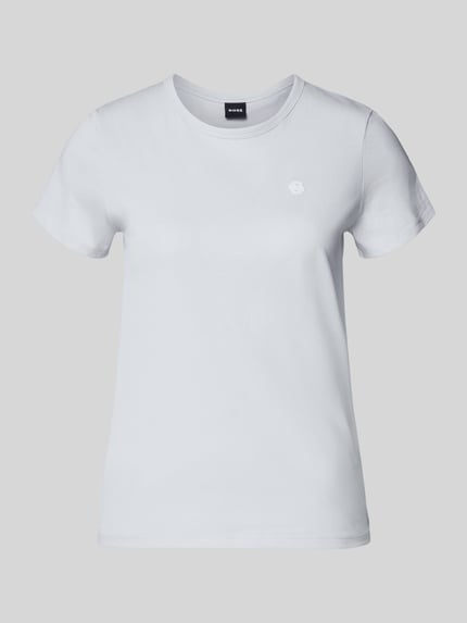 Produktfoto, Regular Fit T-Shirt aus reiner Baumwolle Modell Eventsa11 von BOSS, efekt: jednolity kolor, wyhaftowane logo, okrągły dekolt, krótki rękaw, prosty rękaw, dżersej, bawełna