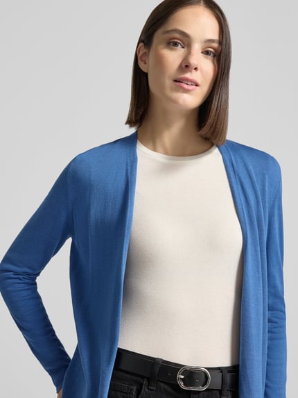 s.Oliver RED LABEL Regular Fit Cardigan mit Label-Detail Jeansblau 3