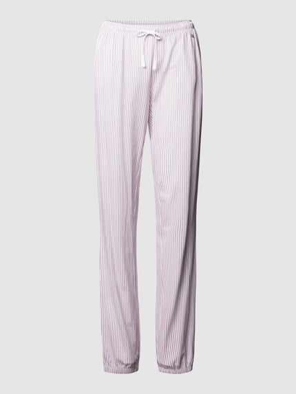 Regular Fit Pyjama-Hose mit Baumwoll-Viskose-Mix Shop The Look MANNEQUINE