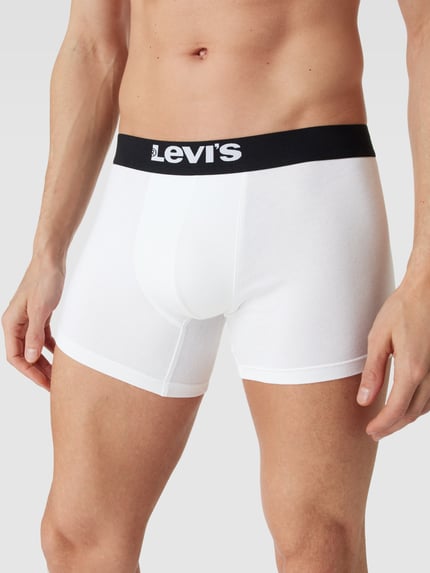 Levi's® Trunks mit Label-Detail Modell 'SOLID BASIC' Weiss 3