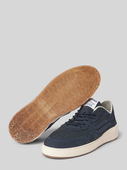 Genesis Sneakers met labelpatch model 'Soley Porto Nubuck' Marineblauw - 4