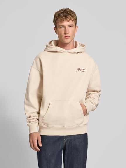 PEGADOR Regular Fit Hoodie aus Baumwoll-Mix Beige 4