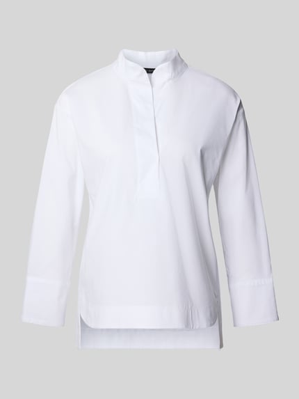 Betty Barclay Longline Langarmbluse mit Stehkragen Weiss 2