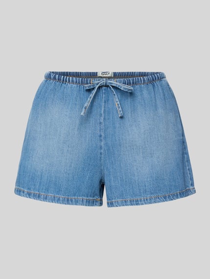 ONLY Wide leg korte jeans van mix van katoen en lyocell model 'ARIA' Jeansblauw - 2
