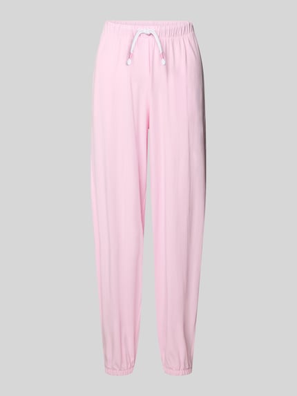 Pyjama-Hose mit elastischen Beinabschlüssen Modell 'Solid Love' Shop The Look MANNEQUINE