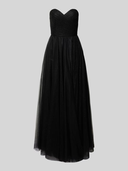 Abendkleid mit Herz-Ausschnitt und Schal Shop The Look MANNEQUINE
