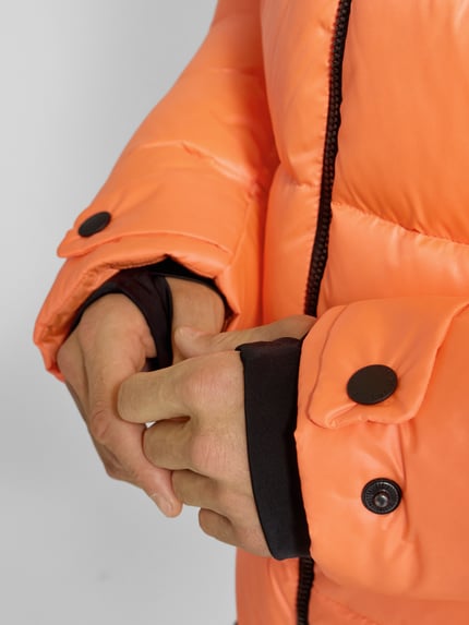 FIRE + ICE Puffer Jacket mit Stehkragen Modell 'LUKA2' Orange 3