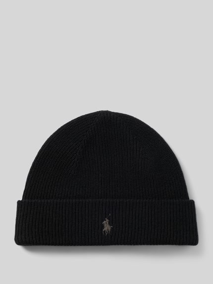 Polo Ralph Lauren Mütze aus Kaschmir mit breiter Krempe Black 1