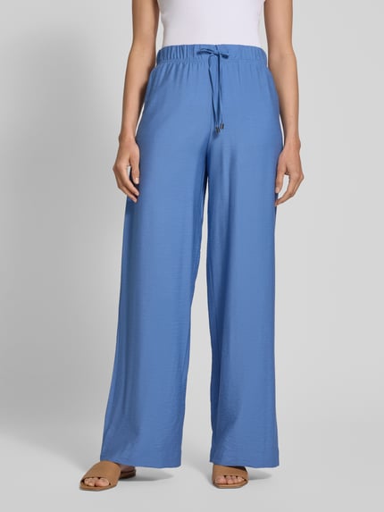Christian Berg Woman Stoffhose aus Viskose-Mix mit Eingrifftaschen Blau 4