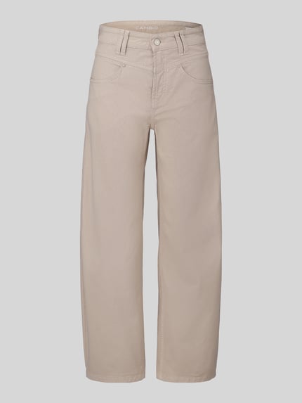 CAMBIO Regular Fit Barrel Jeans aus Baumwoll-Mix Modell 'ODELE' Beige 2