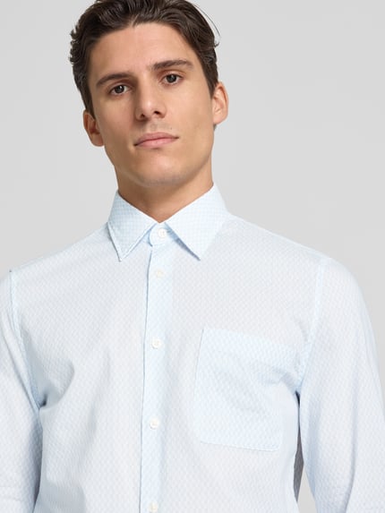 Marc O'Polo Shaped Fit Freizeithemd in Premiumqualität Hellblau 3