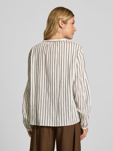 Marc O'Polo Regular fit blouse met lange mouwen van modalmix Offwhite - 5