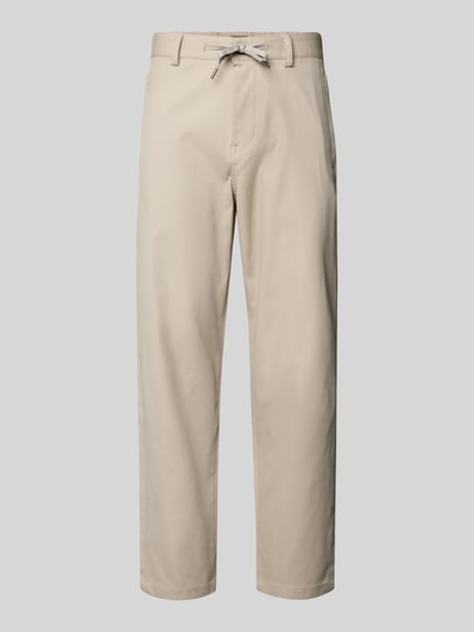 Produktfoto, Tapered Chino mit Kordelzug Modell 'CHINO ST-P' von BOSS Orange, Optik: Unifarben, Passform: Tapered, Baumwoll-Mix