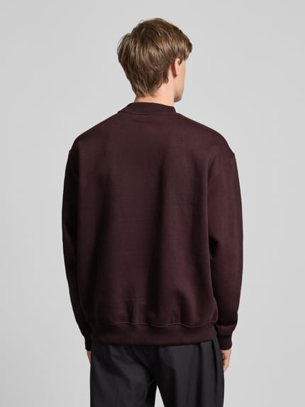 Weekday Relaxed Fit Sweatshirt aus Baumwoll-Mix Pflaume 5