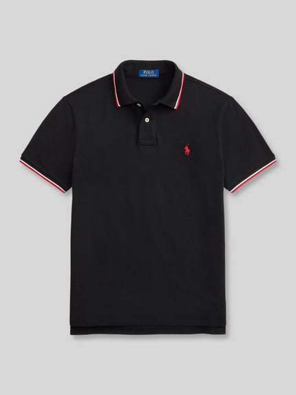 Polo Ralph Lauren Koszulka polo o kroju regular fit z czystej bawełny z paskami w kontrastowym kolorze Czarny 2