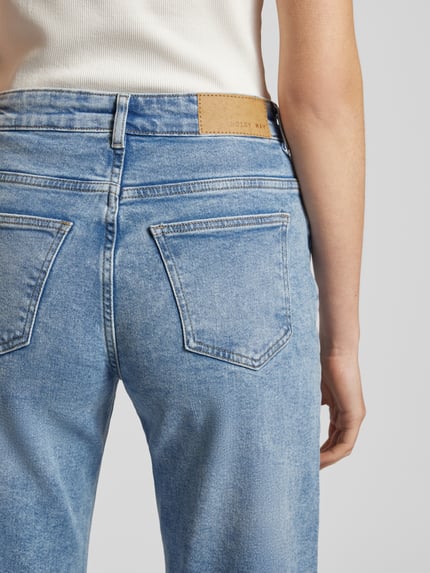 NOISY MAY® Wide Leg Jeans aus Baumwoll-Mix Modell 'YOLANDA' Jeansblau 3