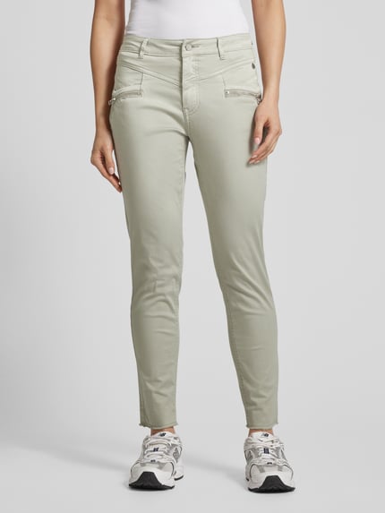 Buena Vista Skinny Fit Hose mit verkürztem Schnitt Modell 'Florida' Hellgrau 4