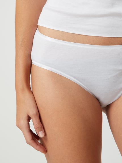 HANRO Slip aus Baumwolle - nahtlos Modell Cotton Seamless Weiss 6