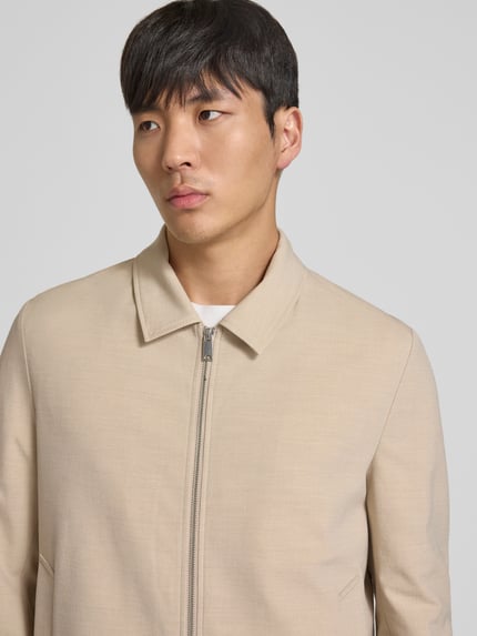 CG – CLUB of GENTS jack met tweewegritssluiting en steekzakken Beige gemêleerd - 3
