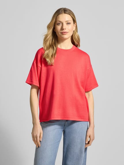 ICHI Relaxed Fit Shirt aus Viskose-Mix Modell 'LULS' Neon Pink 4