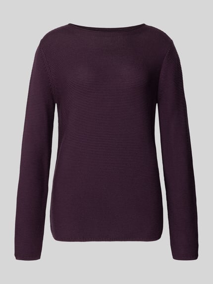 Marc O'Polo sweter z czystej bawełny o kroju regular fit Śliwkowy 2