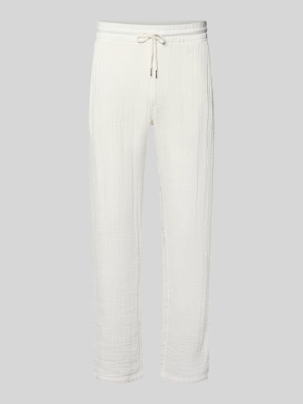 Straight Fit Sweatpants in Musselin-Optik Shop The Look MANNEQUINE
