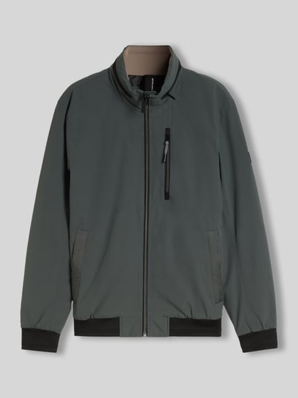 Tom Tailor Regular Fit blouson van waterdichte stof Olijfgroen - 2