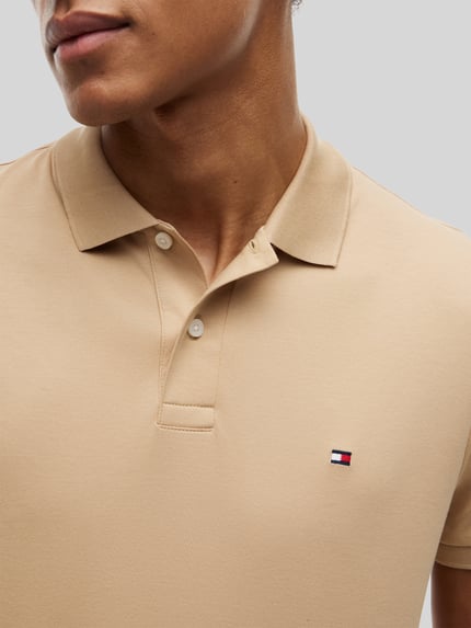 Tommy Hilfiger Koszulka polo z czystej bawełny o kroju regular fit Orzechowy 3